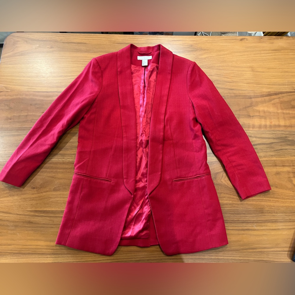 H&M Bold Red Women's Blazer